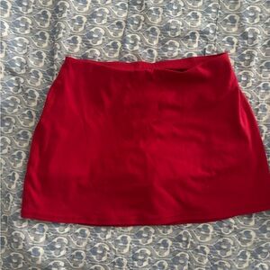 Garage Red Mini Skirt